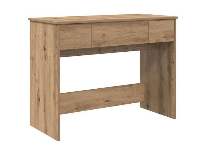 vidaXL Schminktisch Schminktisch Eiche handwerklich 100 x 45 x 76 cm Holzwerkstoff (1-St) von vidaXL