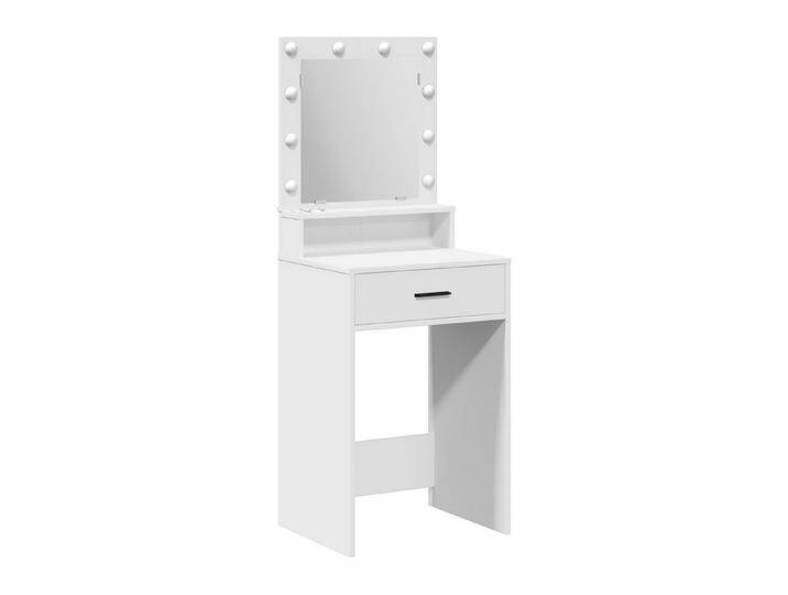vidaXL Schminktisch Schminktisch mit LED-Leuchten Weiß 50x41x135 cm (1-St), weiß von vidaXL