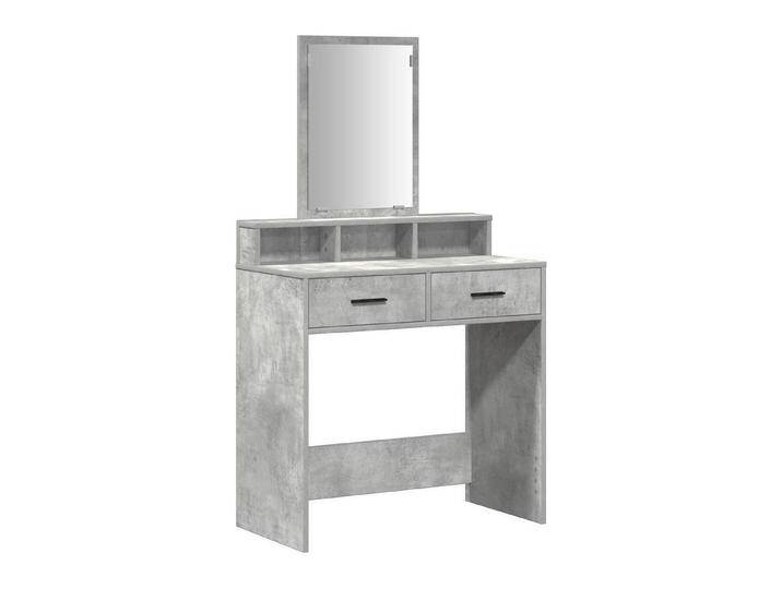 vidaXL Schminktisch Schminktisch mit Schubladen Betongrau 79x41x140 cm (1-St), grau von vidaXL