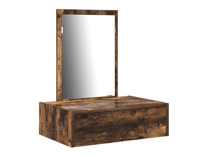 vidaXL Schminktisch Wand-Schminktisch Geräucherte Eiche 60x40x70 cm, braun von vidaXL