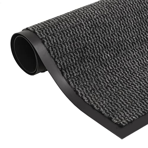 vidaXL Schmutzfangmatte Rechteckig Getuftet Türmatte Fußmatte Schmutzmatte Sauberlaufmatte Fußabtreter Türvorleger Matte 90x150cm Anthrazit von vidaXL