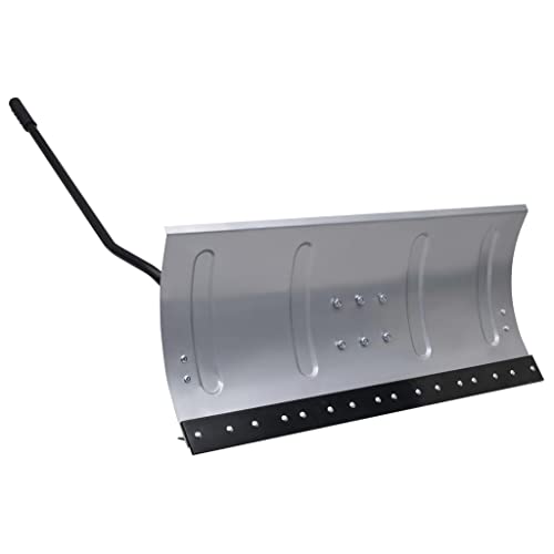vidaXL Schneeschild für Rasentraktor Rasenmäher mit Adapter Anbausatz 3 Winkeleinstellungen Räumschild Schneepflug Schneeschieber 100cm von vidaXL