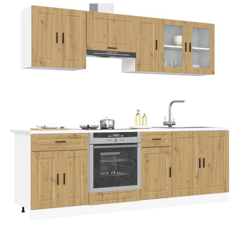 vidaXL Schrankmodule 8-tlg. Küchenschrank-Set Kalmar Artisan-Eiche Holzwerkstoff von vidaXL