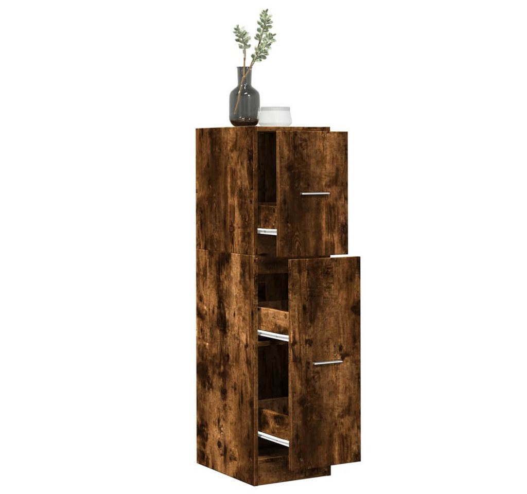 vidaXL Schrankmodule Apothekerschrank Räuchereiche 30x41x118 cm Holzwerkstoff von vidaXL