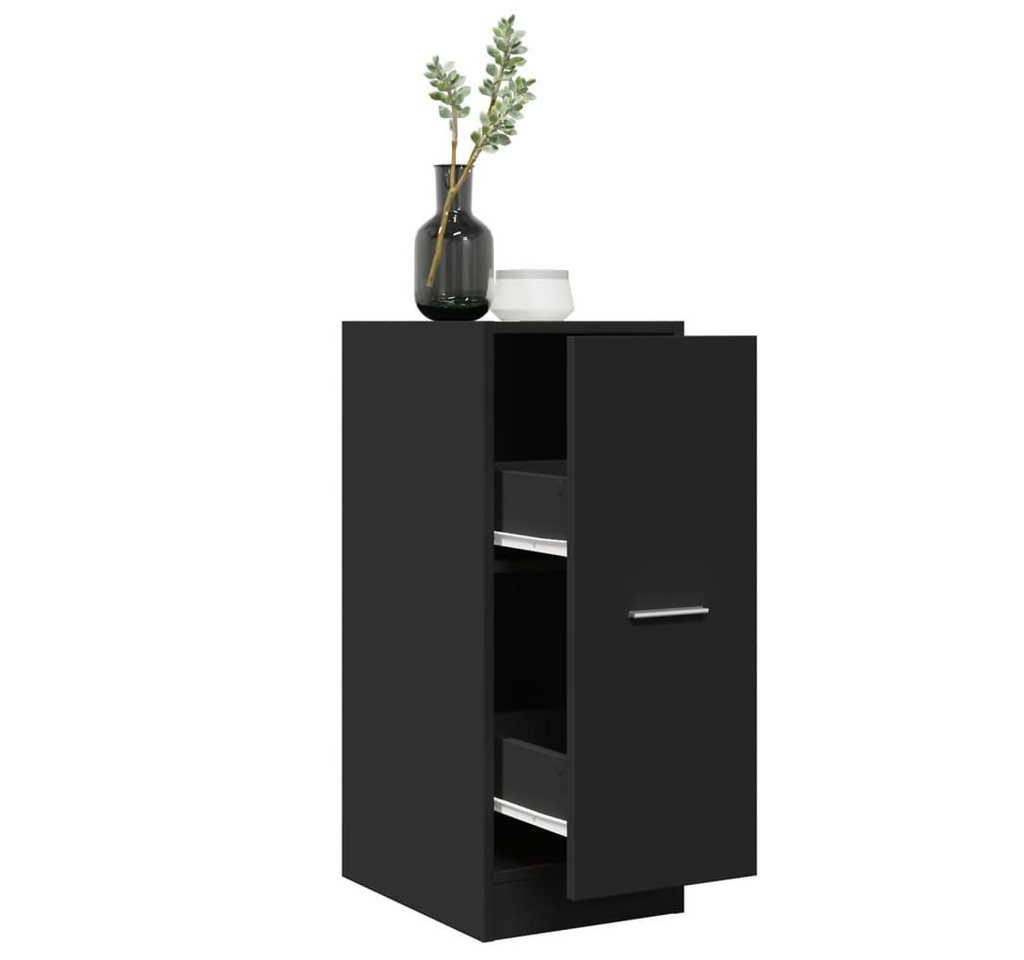 vidaXL Schrankmodule Apothekerschrank Schwarz 30x41x77,5 cm Holzwerkstoff von vidaXL