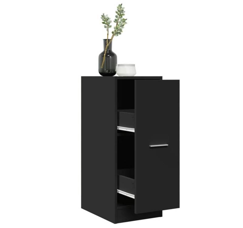 vidaXL Schrankmodule Apothekerschrank Schwarz 30x41x77,5 cm Holzwerkstoff von vidaXL