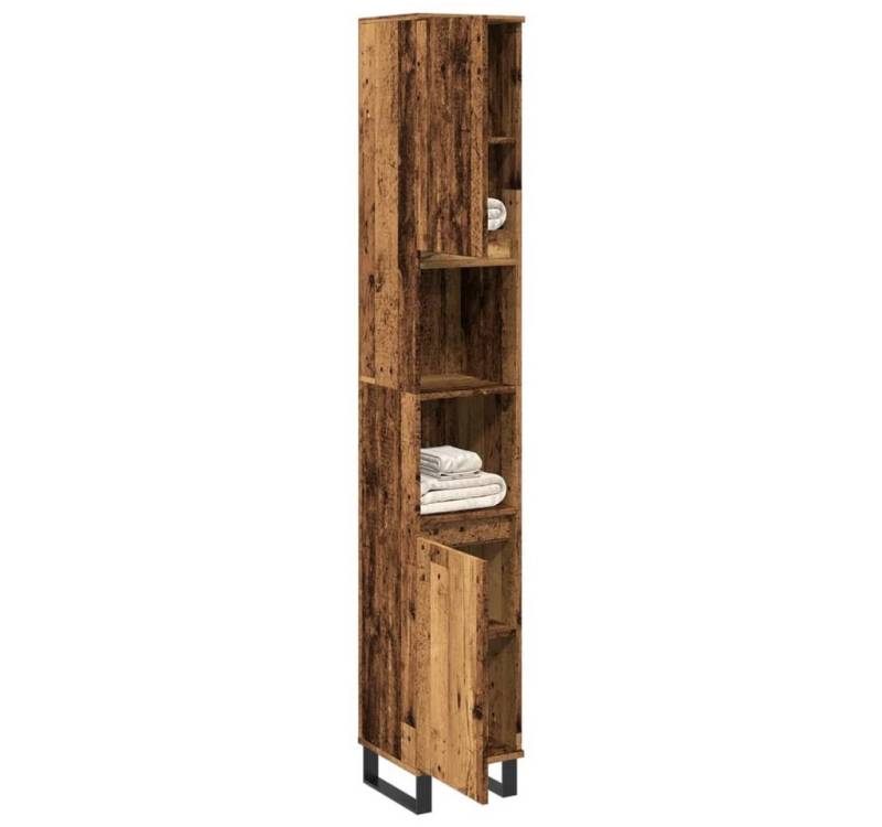 vidaXL Schrankmodule Badschrank Altholz-Optik 30x30x190 cm Holzwerkstoff von vidaXL