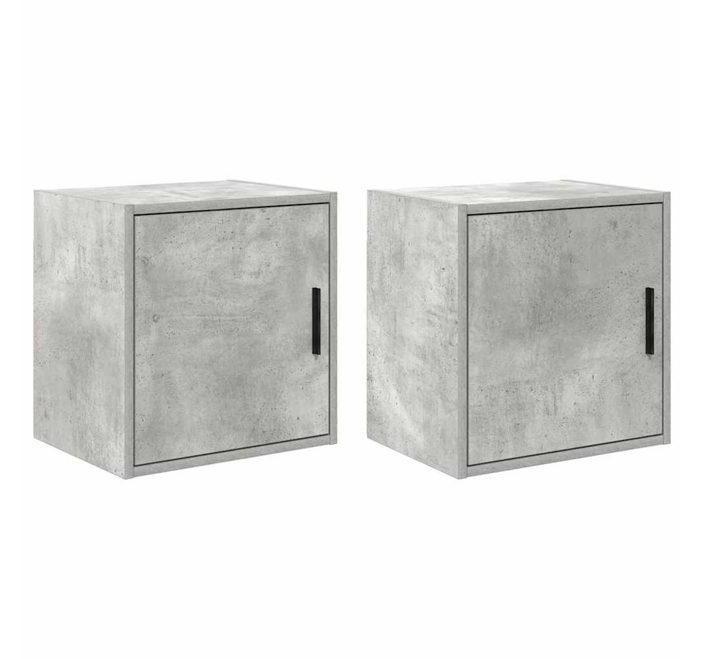 vidaXL Schrankmodule Garagen-Wandschränke 2 Stk. Betongrau Holzwerkstoff (2-St) von vidaXL