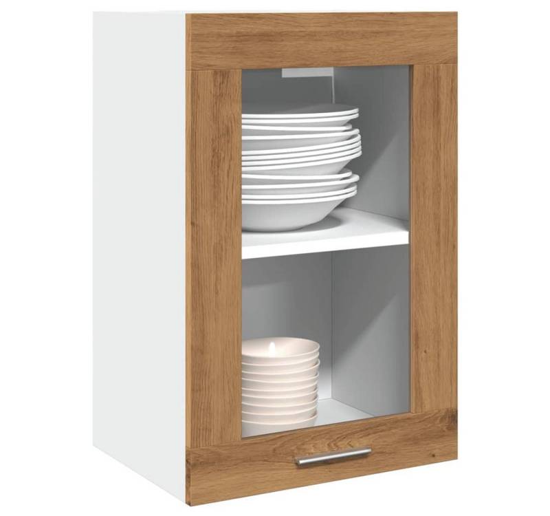 vidaXL Schrankmodule Hängeschrank Glas Artisan-Eiche 40x31x60 cm Holzwerkstoff von vidaXL