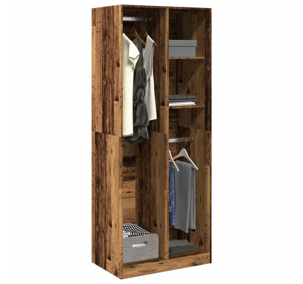 vidaXL Schrankmodule Kleiderschrank Altholz-Optik 80x50x200 cm Holzwerkstoff von vidaXL