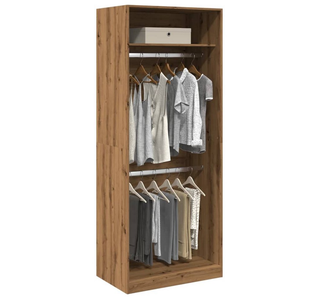 vidaXL Schrankmodule Kleiderschrank Artisan-Eiche 80x50x200 cm Holzwerkstoff von vidaXL