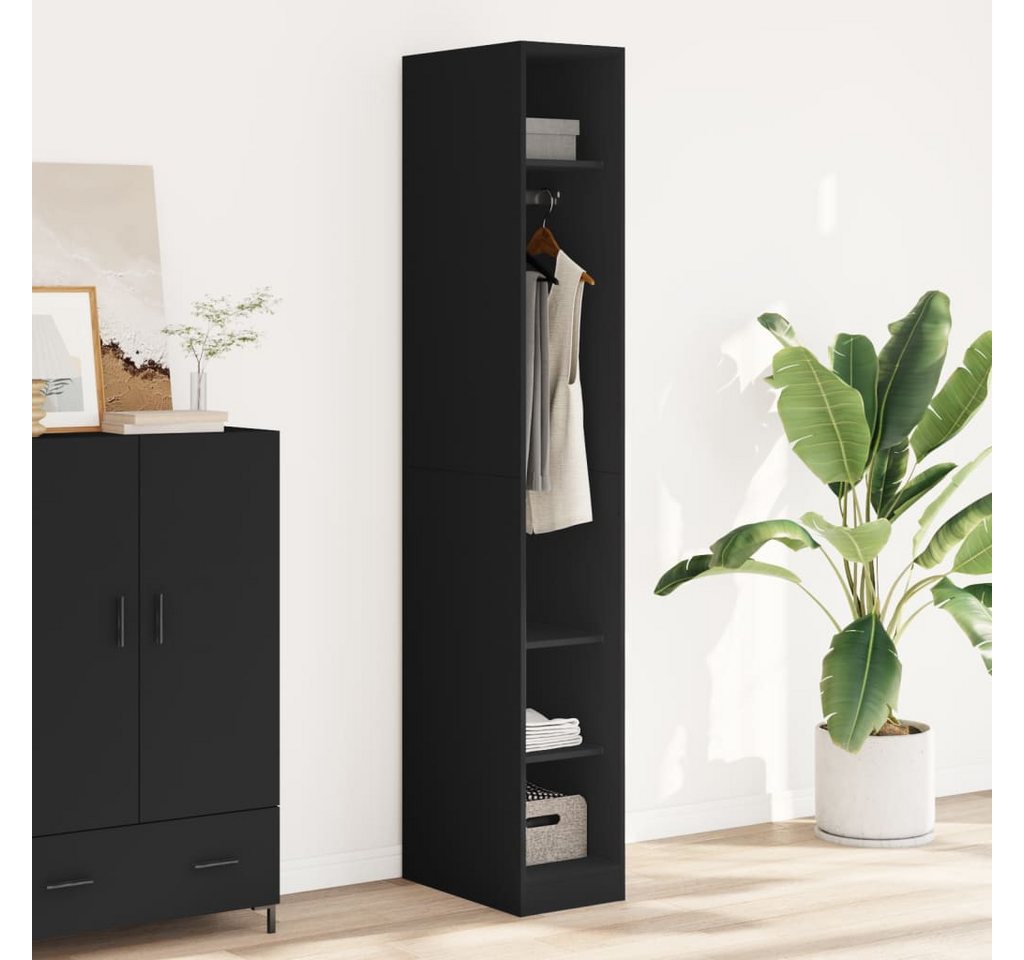 vidaXL Schrankmodule Kleiderschrank Schwarz 30x50x200 cm Holzwerkstoff von vidaXL
