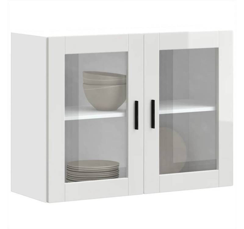 vidaXL Schrankmodule Küchen-Hängeschrank mit Glastür Porto Hochglanz-Weiß vidaXL Schrankmodule Küchen-Hängeschrank mit Glastür Porto Hochglanz-Weiß von vidaXL