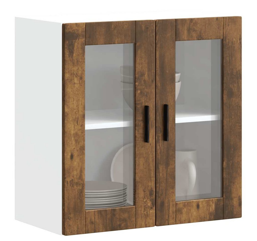 vidaXL Schrankmodule Küchen-Hängeschrank mit Glastür Porto Räuchereiche vidaXL Schrankmodule Küchen-Hängeschrank mit Glastür Porto Räuchereiche von vidaXL