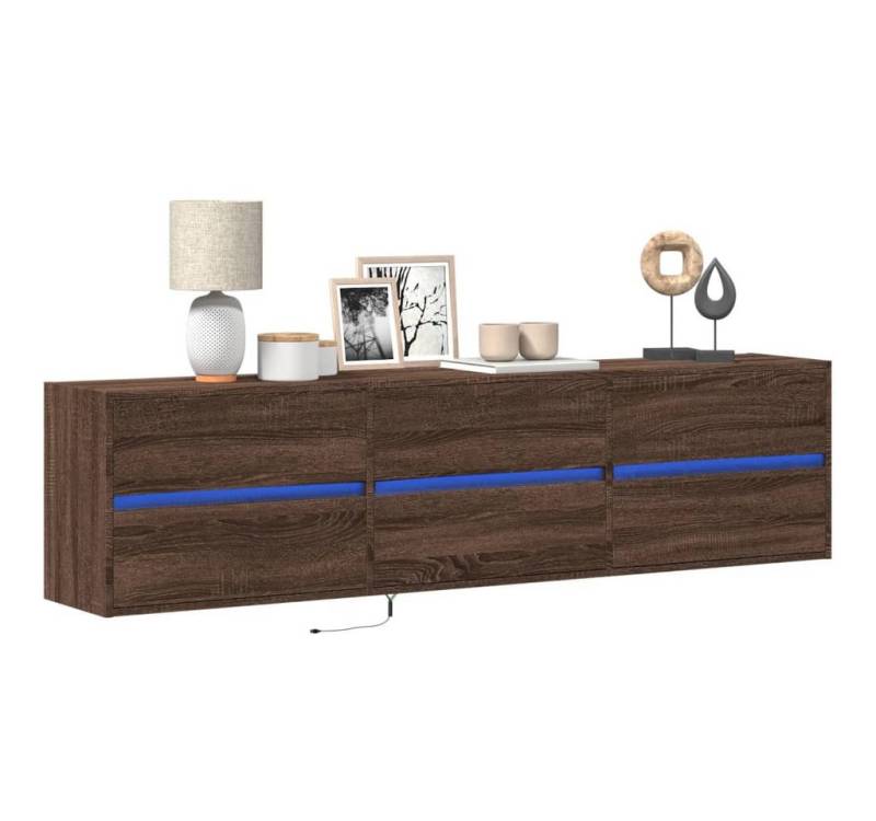 vidaXL Schrankmodule TV-Wandschrank mit LED Braun Eichen-Optik 180x31x45 cm vidaXL Schrankmodule TV-Wandschrank mit LED Braun Eichen-Optik 180x31x45 cm von vidaXL
