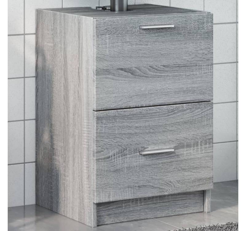 vidaXL Schrankmodule Waschbeckenunterschrank Grau Sonoma 40x37x59 cm Holzwerkstoff von vidaXL