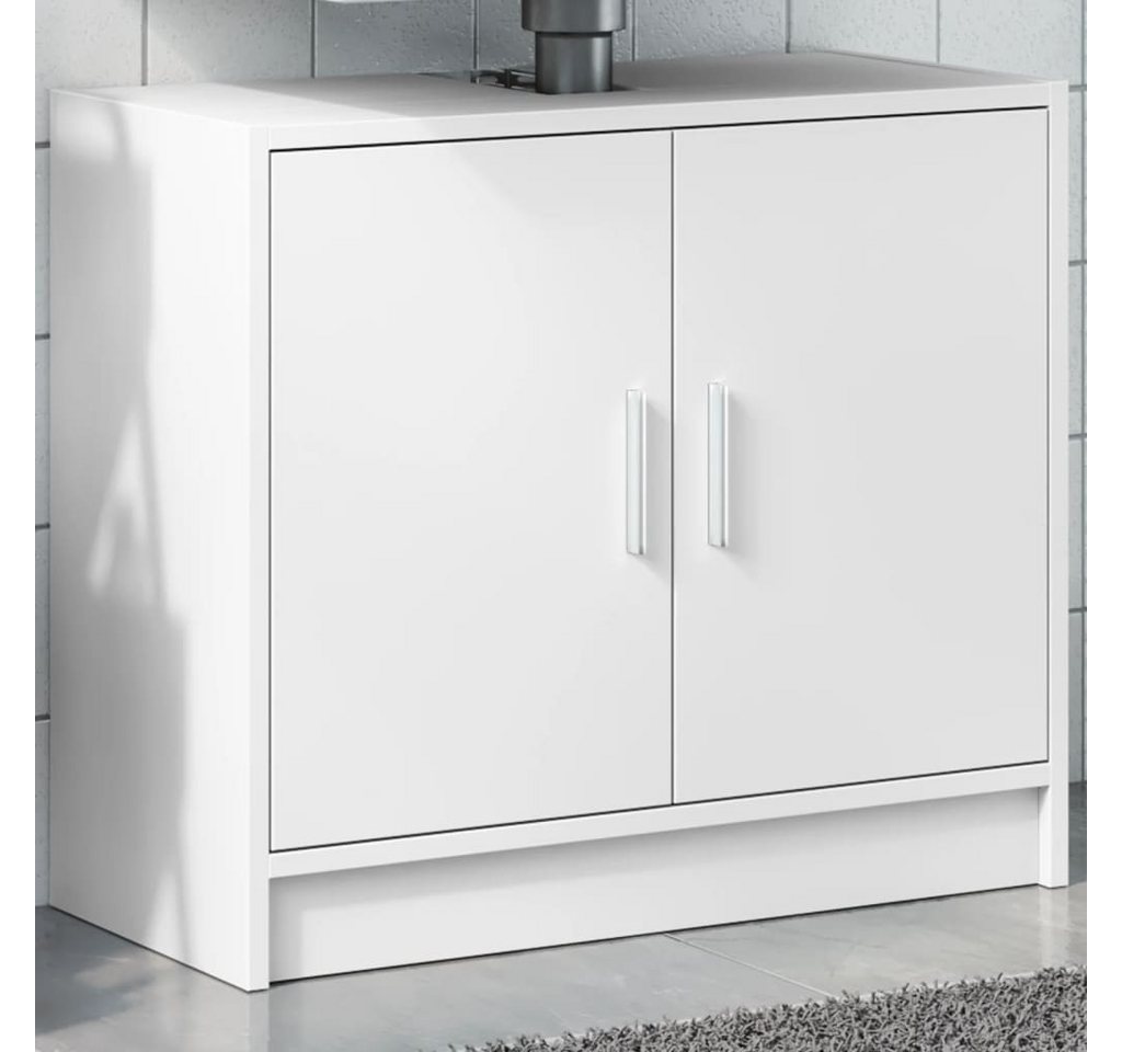 vidaXL Schrankmodule Waschbeckenunterschrank Weiß 63x29x55 cm Holzwerkstoff von vidaXL