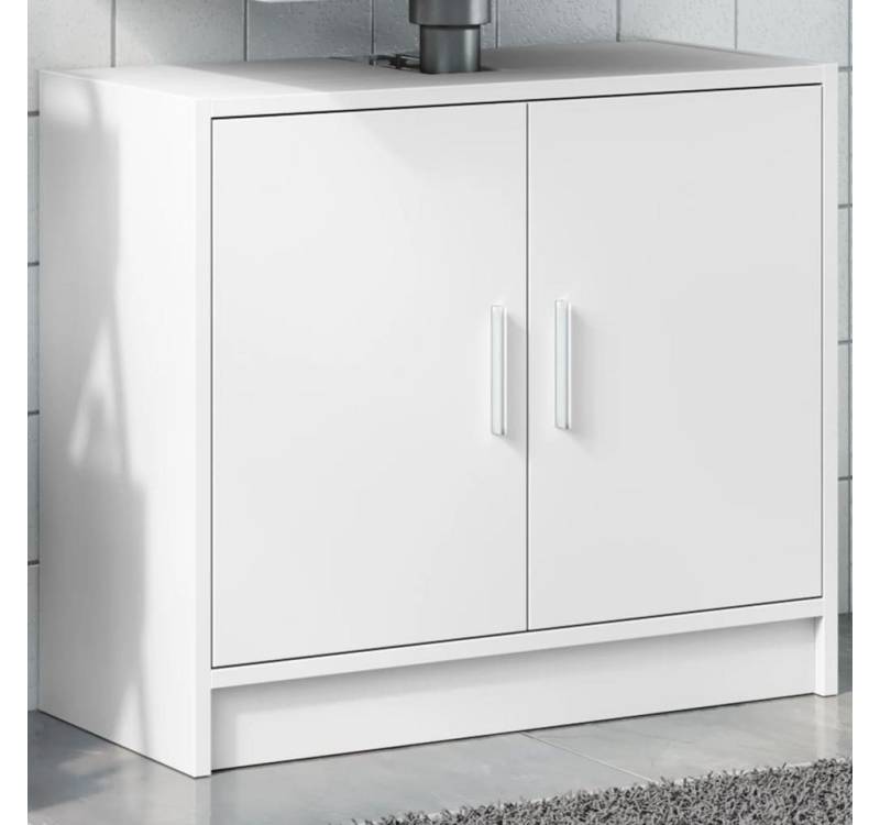 vidaXL Schrankmodule Waschbeckenunterschrank Weiß 63x29x55 cm Holzwerkstoff von vidaXL