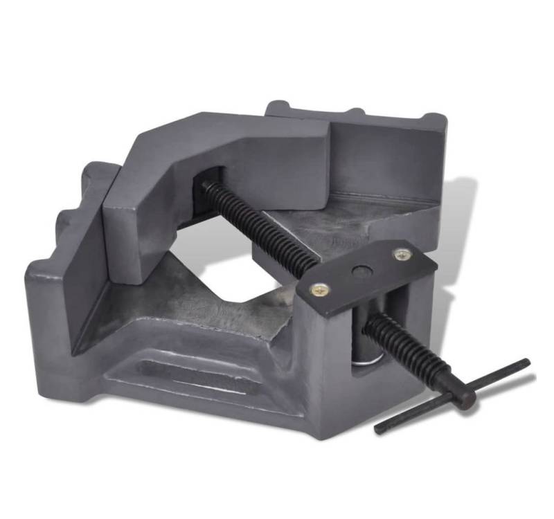 vidaXL Schraubzwinge Winkelschraubstock Handbetrieben 115 mm von vidaXL