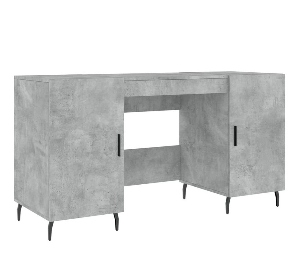 vidaXL Schreibtisch, Bürotisch Computertisch Betongrau 140x50x75 cm Holzwerkstoff von vidaXL