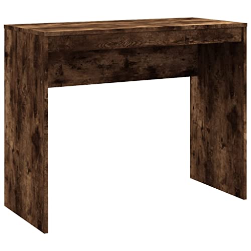 vidaXL Schreibtisch Computertisch Arbeitstisch Bürotisch PC Tisch Büro Laptoptisch Büromöbel Arbeitszimmer Räuchereiche 90x40x72cm Holzwerkstoff von vidaXL