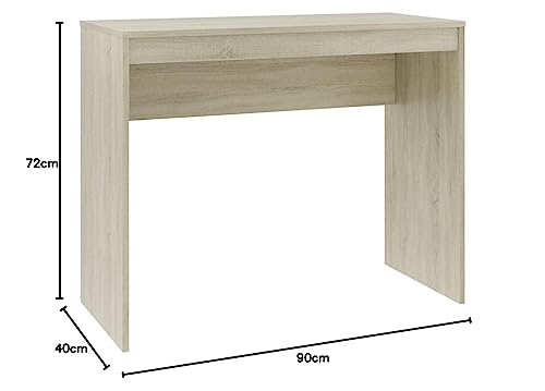 vidaXL Schreibtisch Computertisch Büromöbel Büro PC Tisch Arbeitstisch Bürotisch Laptoptisch Konsolentisch Sonoma-Eiche 90x40x72cm Holzwerkstoff von vidaXL