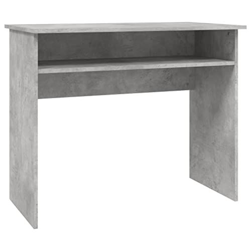 vidaXL Schreibtisch Computertisch Kinderschreibtisch Jugendschreibtisch PC Tisch Kinder Arbeitstisch Bürotisch Betongrau 90x50x74cm Holzwerkstoff von vidaXL