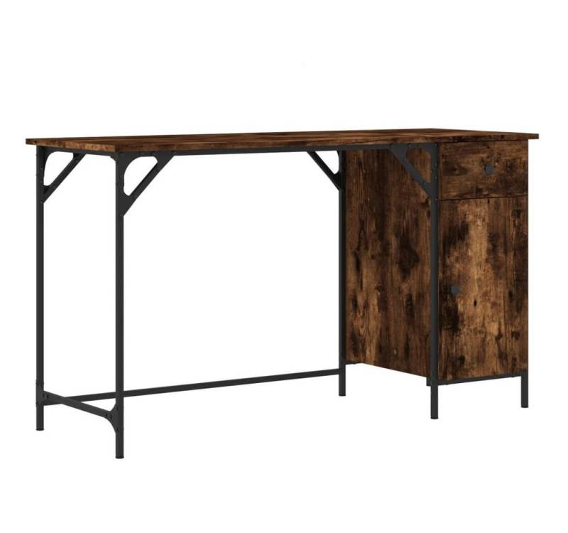 vidaXL Schreibtisch Computertisch Räuchereiche 131x48x75 cm Holzwerkstoff von vidaXL