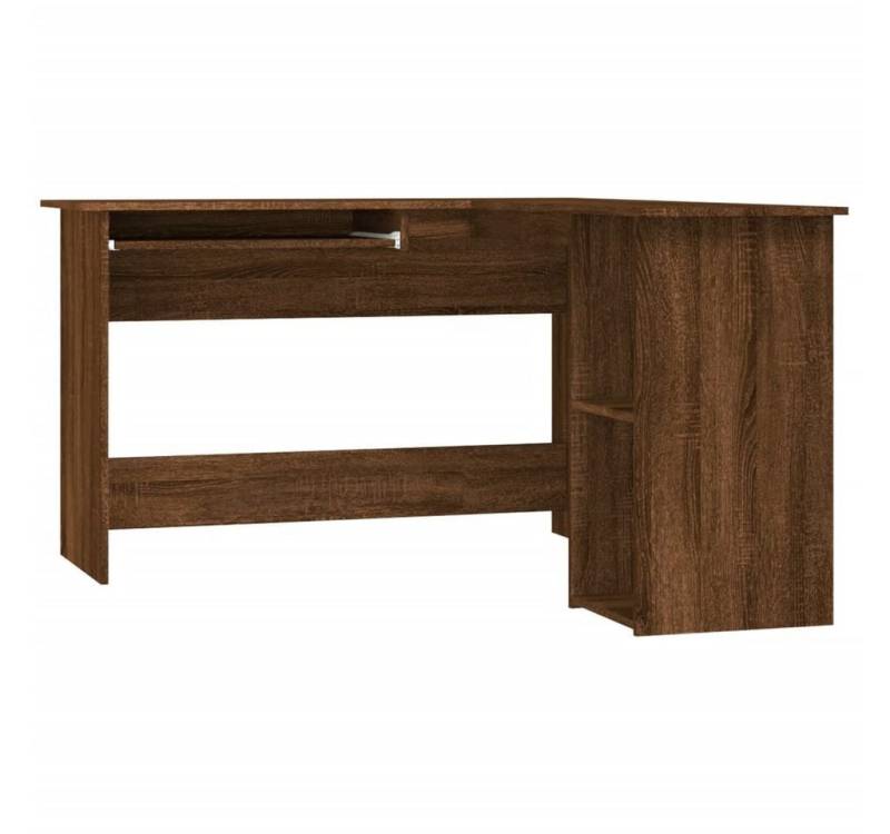 vidaXL Schreibtisch Eckschreibtisch Braun Eichen-Optik 120x140x75 cm Spanplatte von vidaXL