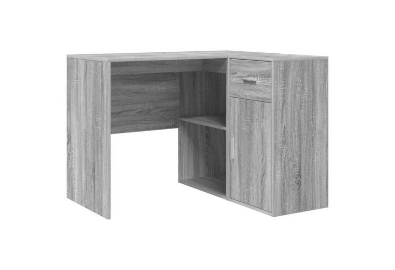 vidaXL Schreibtisch Eckschreibtisch Grau Sonoma 102x88x75 cm Spanplatte von vidaXL