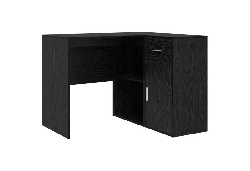 vidaXL Schreibtisch Eckschreibtisch Schwarz Eiche 102x88x75 cm Holzwerkstoff von vidaXL