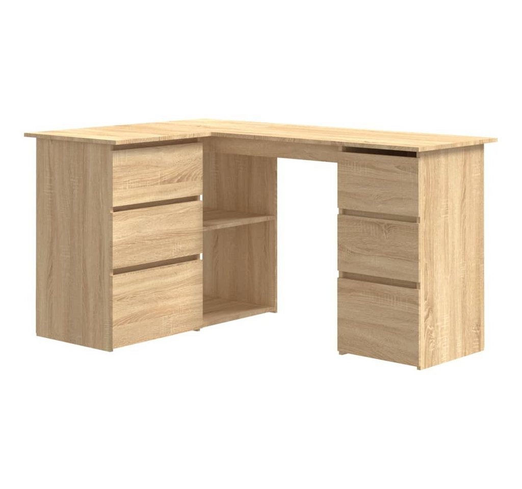 vidaXL Schreibtisch Eckschreibtisch Sonoma-Eiche 145x100x76 cm Holzwerkstoff von vidaXL