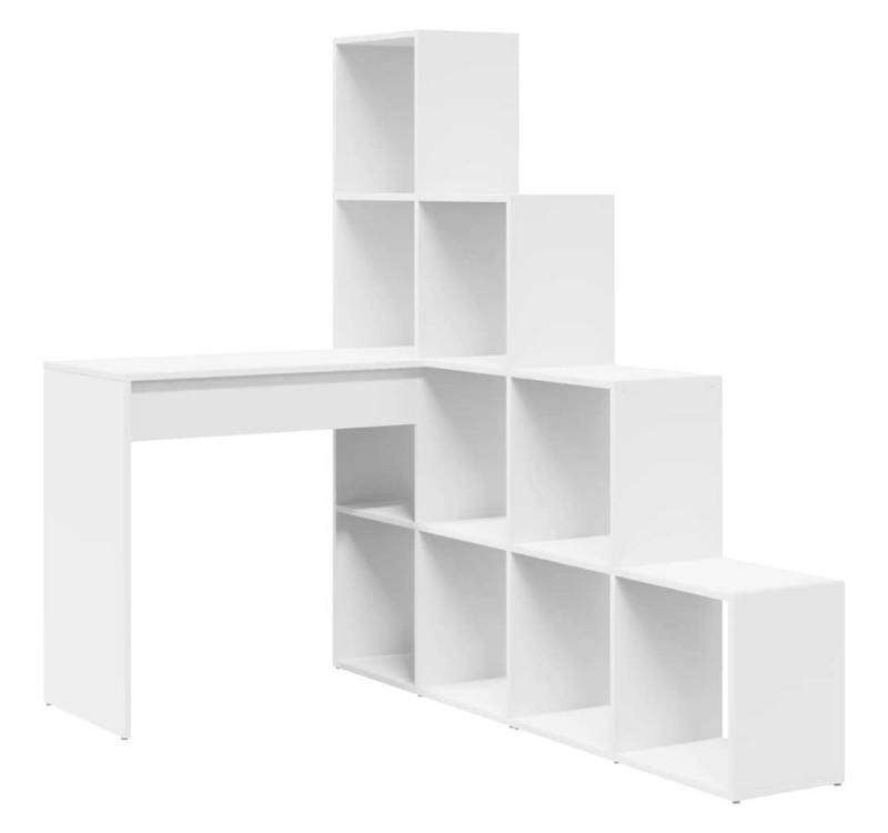 vidaXL Schreibtisch Eck-Schreibtisch Weiß 101,5 x 149,5 x 149,5 cm Holzwerkstoff (1-St) von vidaXL