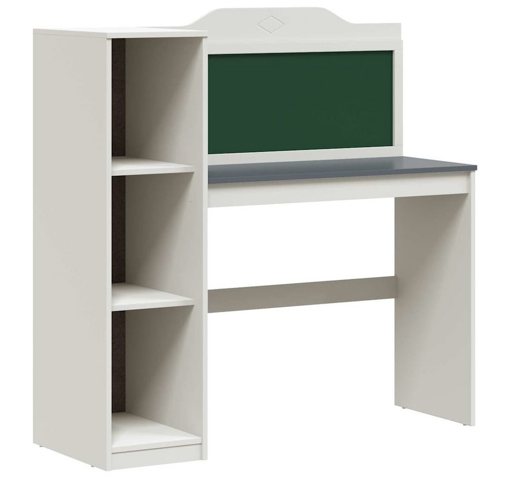 vidaXL Schreibtisch Kreidetafel Schreibtisch Weiß und grau 120 x 45 x 118.5 cm (1-St) von vidaXL