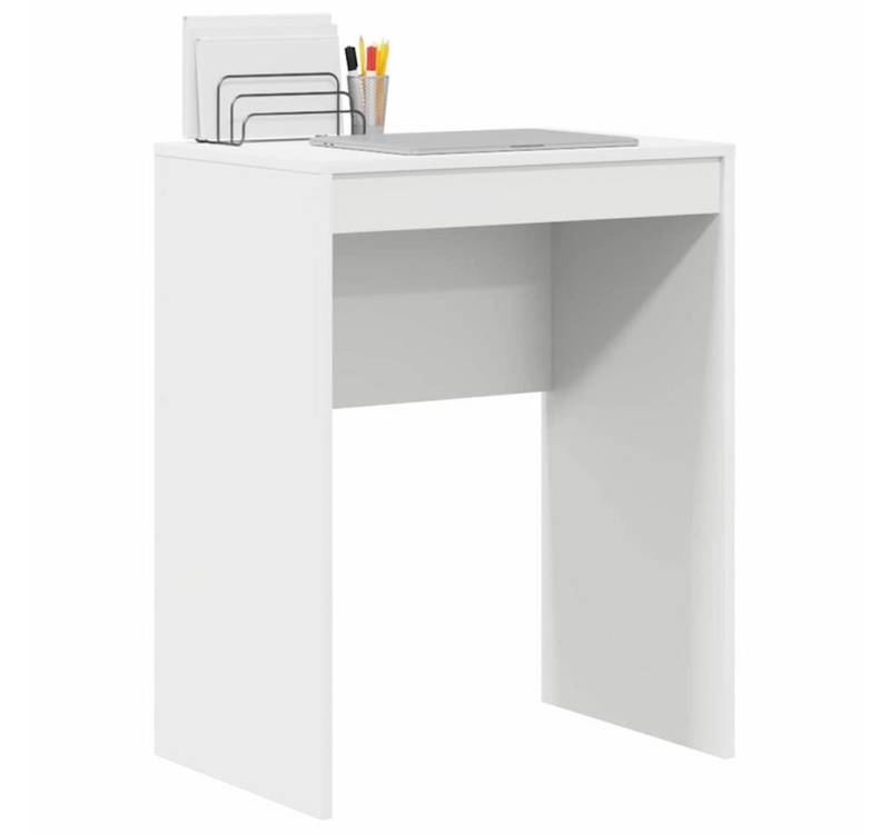 vidaXL Schreibtisch Minimalistischer Schreibtisch Weiß Spanplatte 60 x 40 x 76 cm vidaXL Schreibtisch Minimalistischer Schreibtisch Weiß Spanplatte 60 x 40 x 76 cm von vidaXL