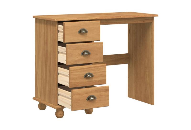 vidaXL Schreibtisch Schreibtisch ASKIM mit Schubladen 95x40x75 cm Massivholz Kiefer (1-St) von vidaXL