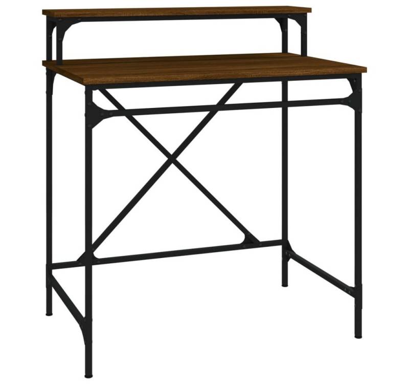 vidaXL Schreibtisch Schreibtisch Braun Eichen-Optik 80x50x90 cm Holzwerkstoff Eisen von vidaXL