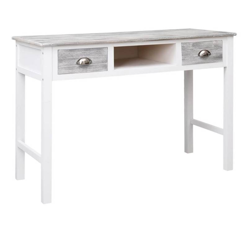 vidaXL Schreibtisch Schreibtisch Grau 110×45×76 cm Holz von vidaXL