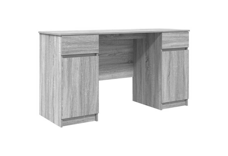 vidaXL Schreibtisch Schreibtisch Grau Sonoma 140x49x76 cm Holzwerkstoff (1-St) von vidaXL