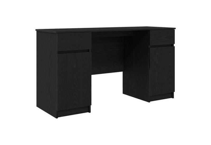 vidaXL Schreibtisch Schreibtisch Schwarz Eiche 140x49x76 cm Holzwerkstoff (1-St) von vidaXL