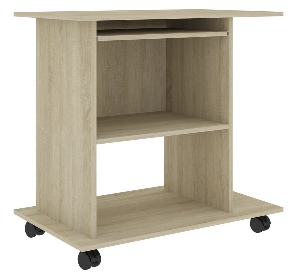 vidaXL Schreibtisch Schreibtisch Sonoma-Eiche 80x50x75 cm Holzwerkstoff von vidaXL