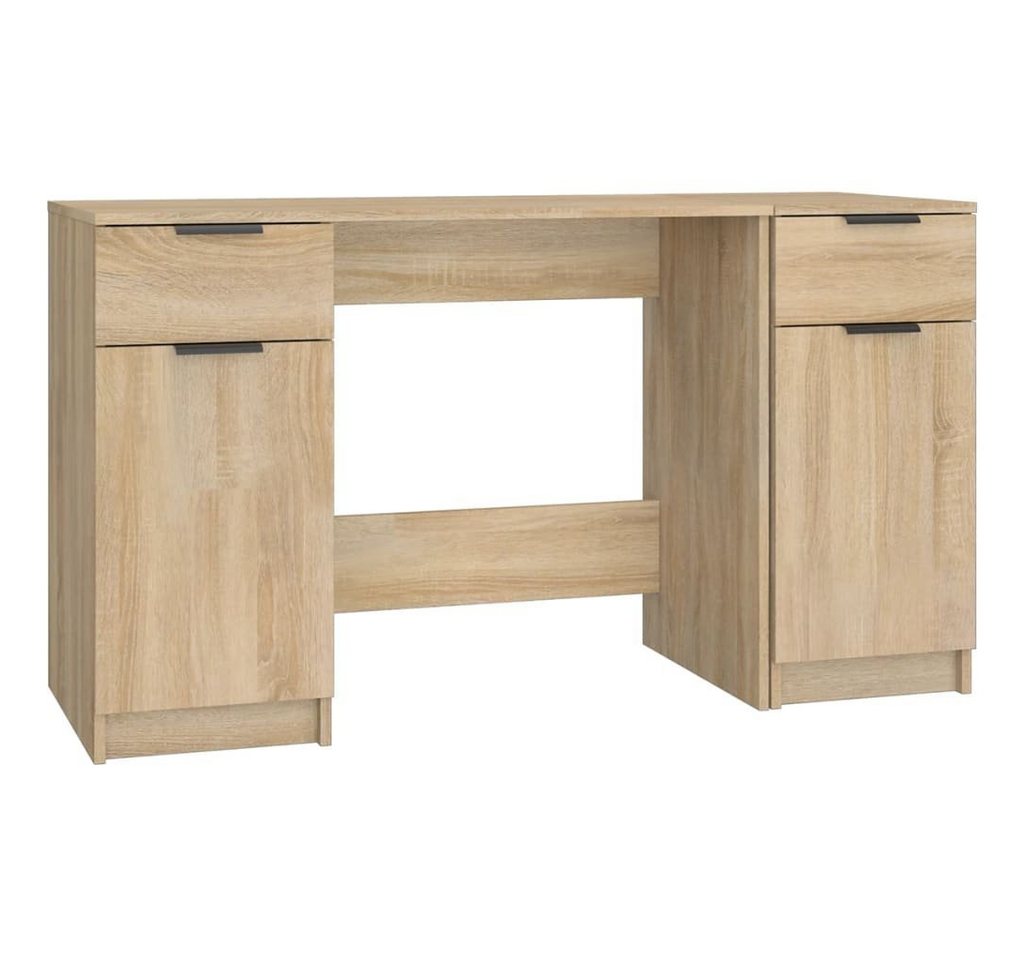 vidaXL Schreibtisch Schreibtisch mit Beistellschrank Sonoma-Eiche Holzwerkstoff von vidaXL