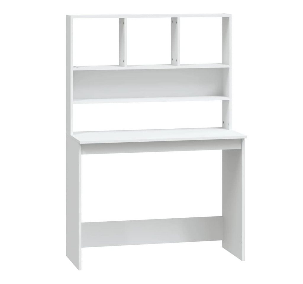 vidaXL Schreibtisch Schreibtisch mit Regal Weiß 102x45x148 cm Spanplatte Arbeitsplatz Offi vidaXL Schreibtisch Schreibtisch mit Regal Weiß 102x45x148 cm Spanplatte Arbeitsplatz Offi von vidaXL