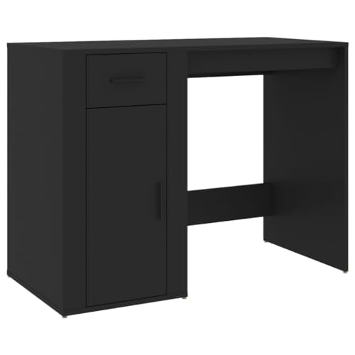 vidaXL Schreibtisch Schwarz 100x49x75 cm Holzwerkstoff von vidaXL