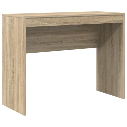 vidaXL Schreibtisch Sonoma Eiche MDF 100 x 40 x 76 cm Einfach von vidaXL