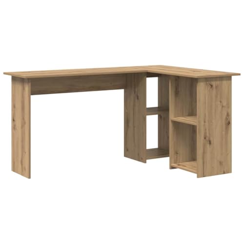 vidaXL Artisan Eiche Schreibtisch Artisan Eiche Spanplatte Mittel von vidaXL