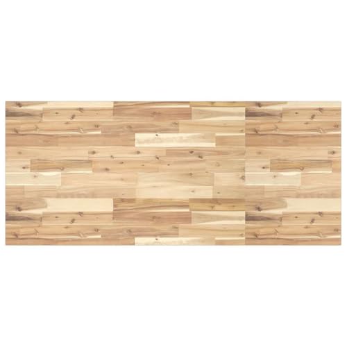 vidaXL Schreibtischplatte Unbehandelt 120x60x2 cm Massivholz Akazie, Arbeitsplatte, Küchen Arbeitsplatte, Ersatztischplatte, Tischplatte von vidaXL