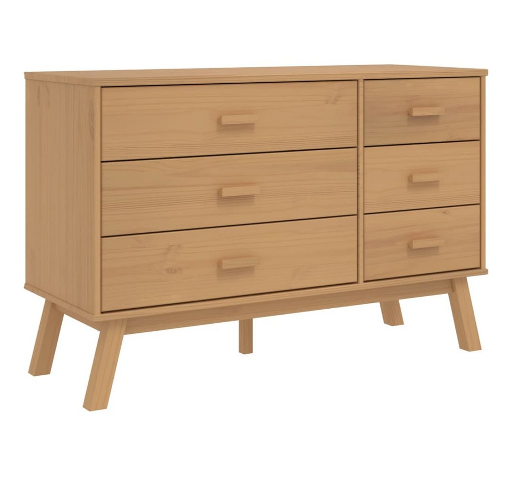 vidaXL Schubkastenkommode, Schubladenschrank OLDEN Braun Massivholz Kiefer vidaXL Schubkastenkommode, Schubladenschrank OLDEN Braun Massivholz Kiefer von vidaXL
