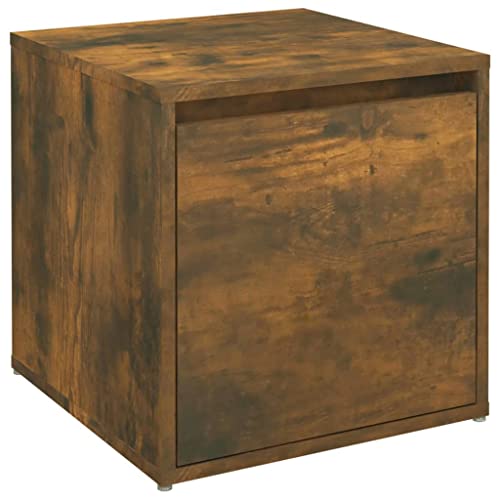 vidaXL Schubladenbox Räuchereiche 40,5x40x40 cm Holzwerkstoff von vidaXL