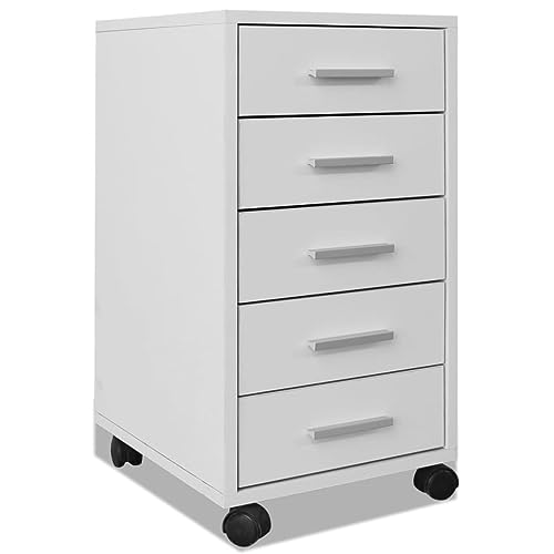 vidaXL Bürocontainer Rollcontainer Büroschrank Schubladenelement + 5 Schubladen von vidaXL